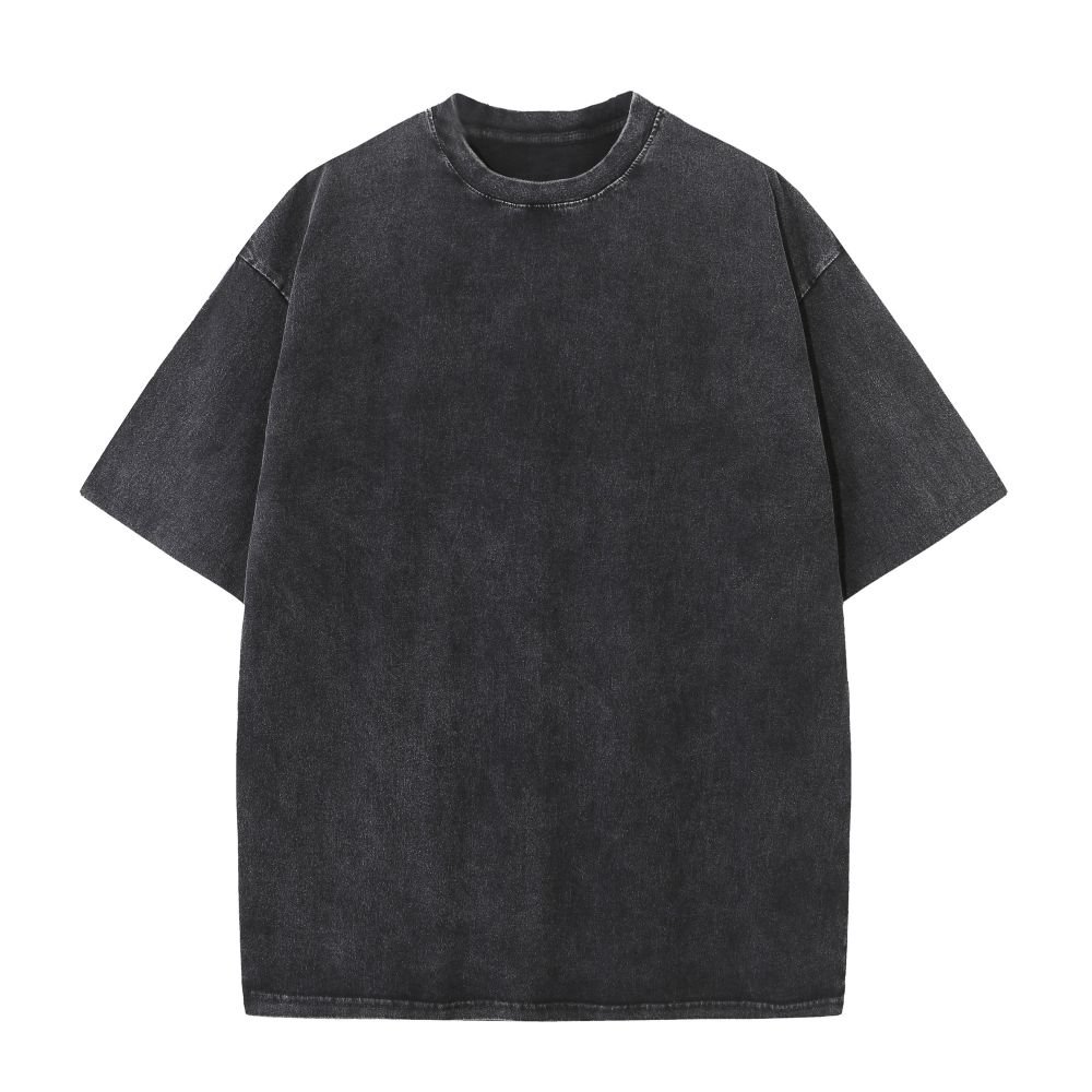 High quality Trendy retro style T-shirt 100% cotton 230 grams weighted T-shirt Men's and Women's T-shirt