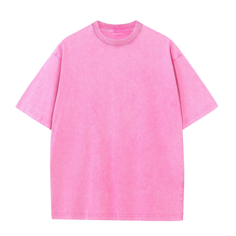 High quality Trendy retro style T-shirt 100% cotton 230 grams weighted T-shirt Men's and Women's T-shirt