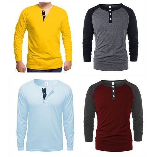 Exclusive Man's Long sleeve Polo Shirt with Button
