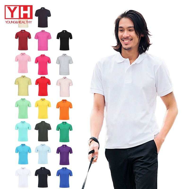 Blank High Quality Golf 100% Cotton Polo T-shirt Polo For Men And Women Round Neck Men's Polo Shirt