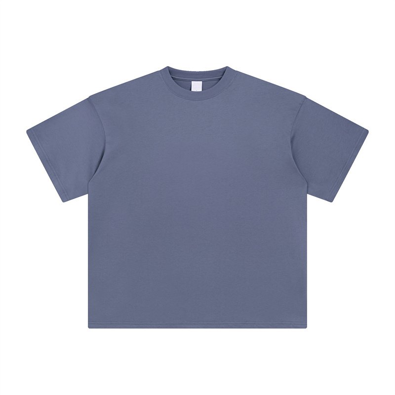 Short Sleeve 100% Cotton 250 GSM Jet Dyeing Men's T-shirt Heavy Weight Oversize Acid Wash Vintage T Shirt for Men