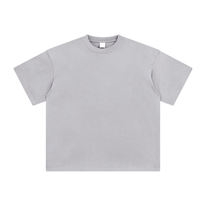 Short Sleeve 100% Cotton 250 GSM Jet Dyeing Men's T-shirt Heavy Weight Oversize Acid Wash Vintage T Shirt for Men