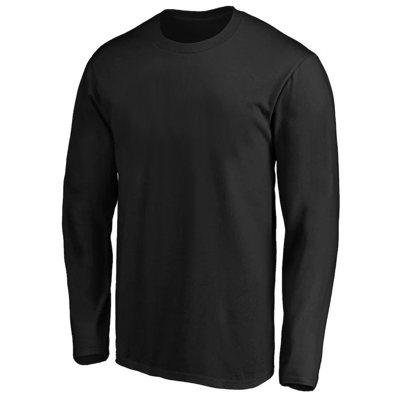 US size 2023 customized 95% Cotton 5%Spandex 170g custom logo t shirt Long sleeve plus size men's t-shirts