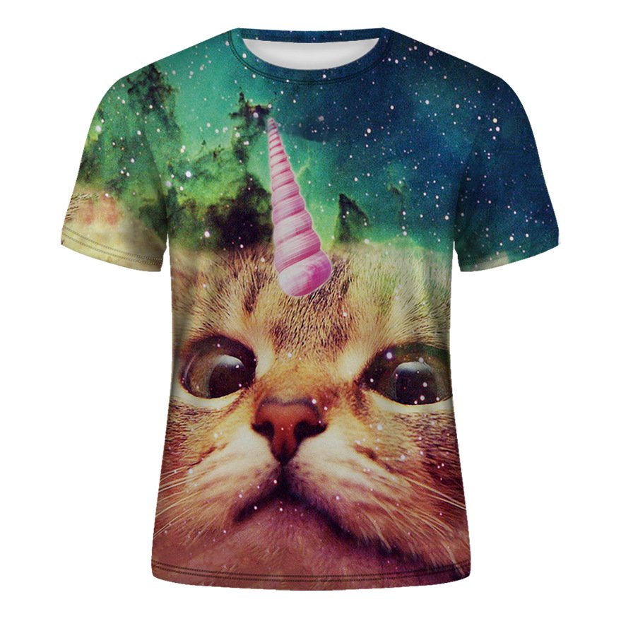 Wholesale Blank Oversized Sublimation Animal Printed Tshirts 100% Cotton Custom Logo plus size men's t-shirts