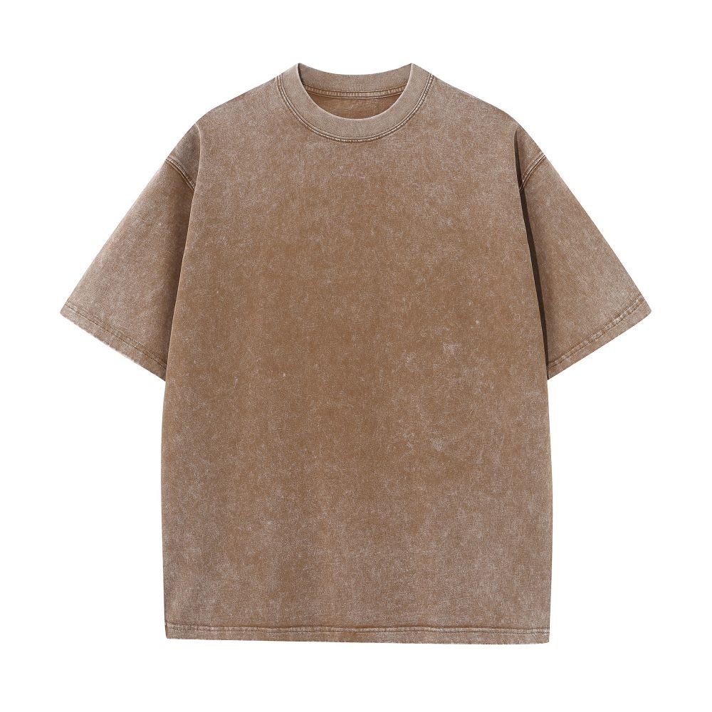100% Cotton Vintage Style O-Neck 270g Fabric Weight for Casual Fashion in Autumn Men's Retro Batik T-Shirt