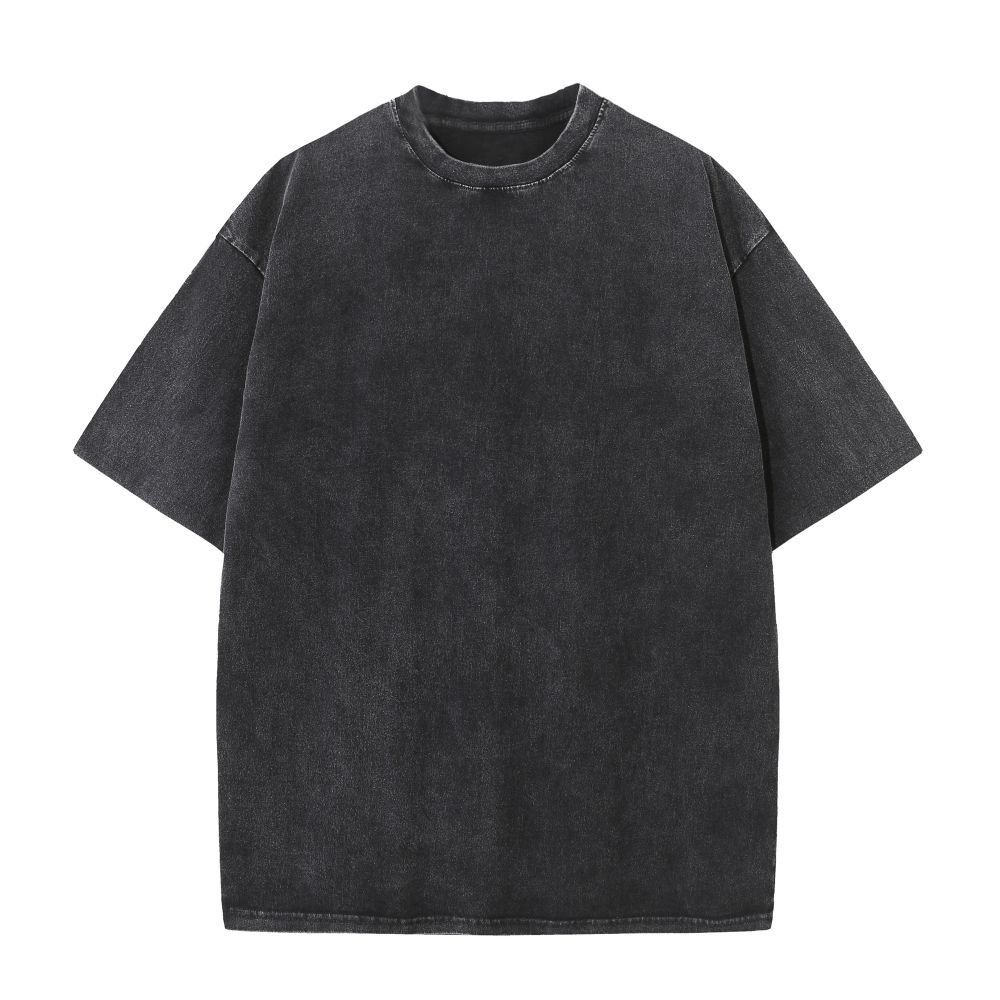 100% Cotton Vintage Style O-Neck 270g Fabric Weight for Casual Fashion in Autumn Men's Retro Batik T-Shirt