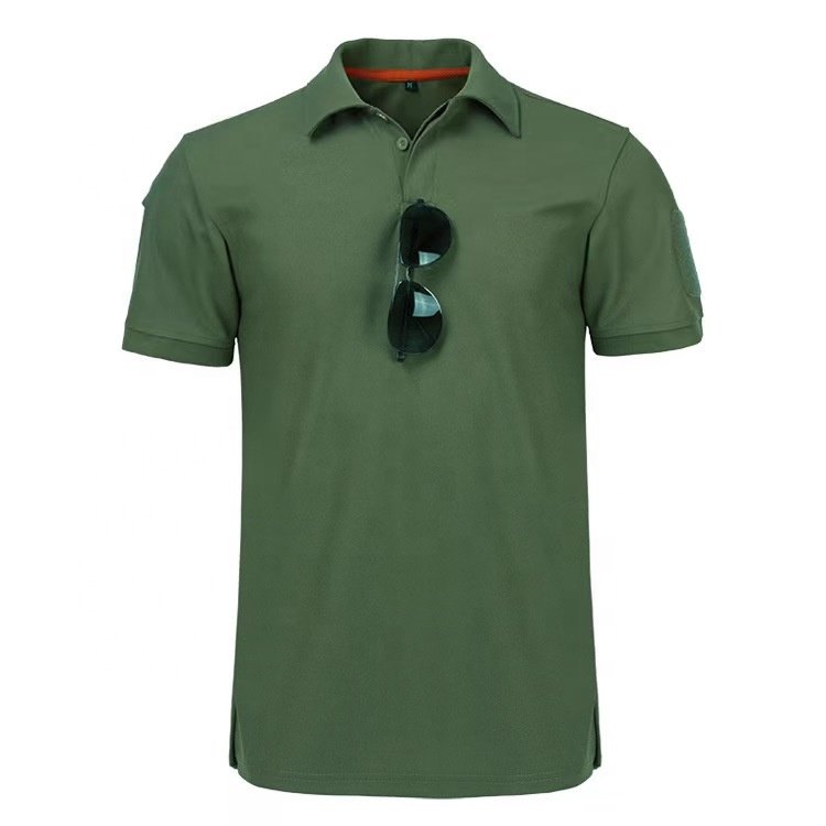 Factory Price Tactical Men's Polo T-Shirt Breathable in Different Colors Made from Polyester/Cotton