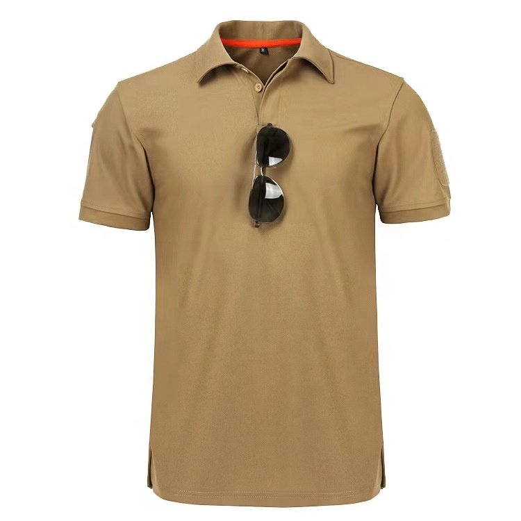 Factory Price Tactical Men's Polo T-Shirt Breathable in Different Colors Made from Polyester/Cotton