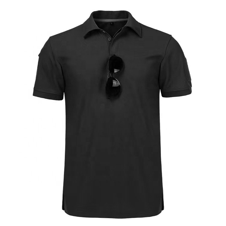 Factory Price Tactical Men's Polo T-Shirt Breathable in Different Colors Made from Polyester/Cotton
