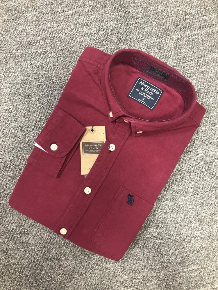 Autumn and winter men's long sleeve shirt deer cotton thick Oxford spinning youth business casual men's long sleeve shirt