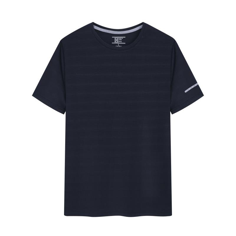 Wholesale men's 100% ice sensitive sports quick drying refreshing and breathable oversized T-shirts custom printed logo T-shirts