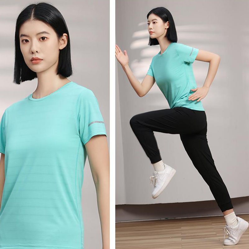 Wholesale men's 100% ice sensitive sports quick drying refreshing and breathable oversized T-shirts custom printed logo T-shirts