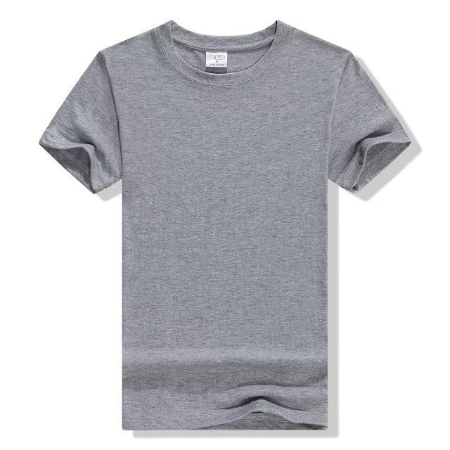 Cheap 50% cotton 50% polyester unisex Tee Shirt Custom Logo men's plain blank t shirt Wholesale