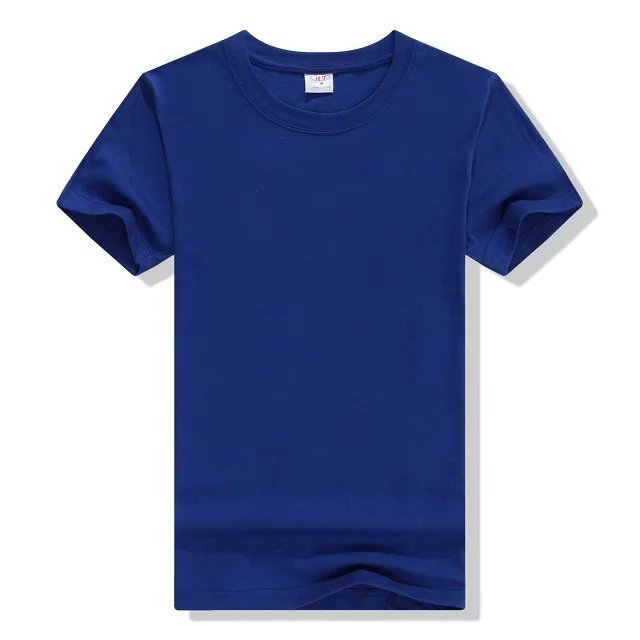 Cheap 50% cotton 50% polyester unisex Tee Shirt Custom Logo men's plain blank t shirt Wholesale