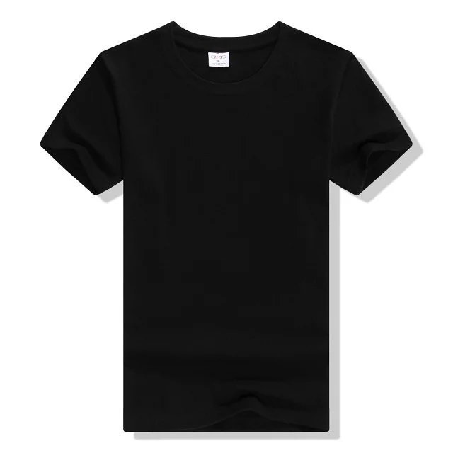 Cheap 50% cotton 50% polyester unisex Tee Shirt Custom Logo men's plain blank t shirt Wholesale