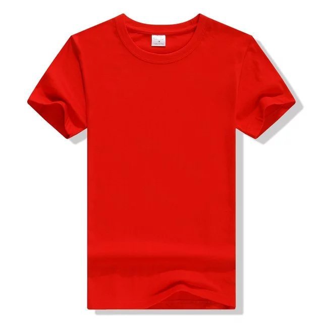 Cheap 50% cotton 50% polyester unisex Tee Shirt Custom Logo men's plain blank t shirt Wholesale