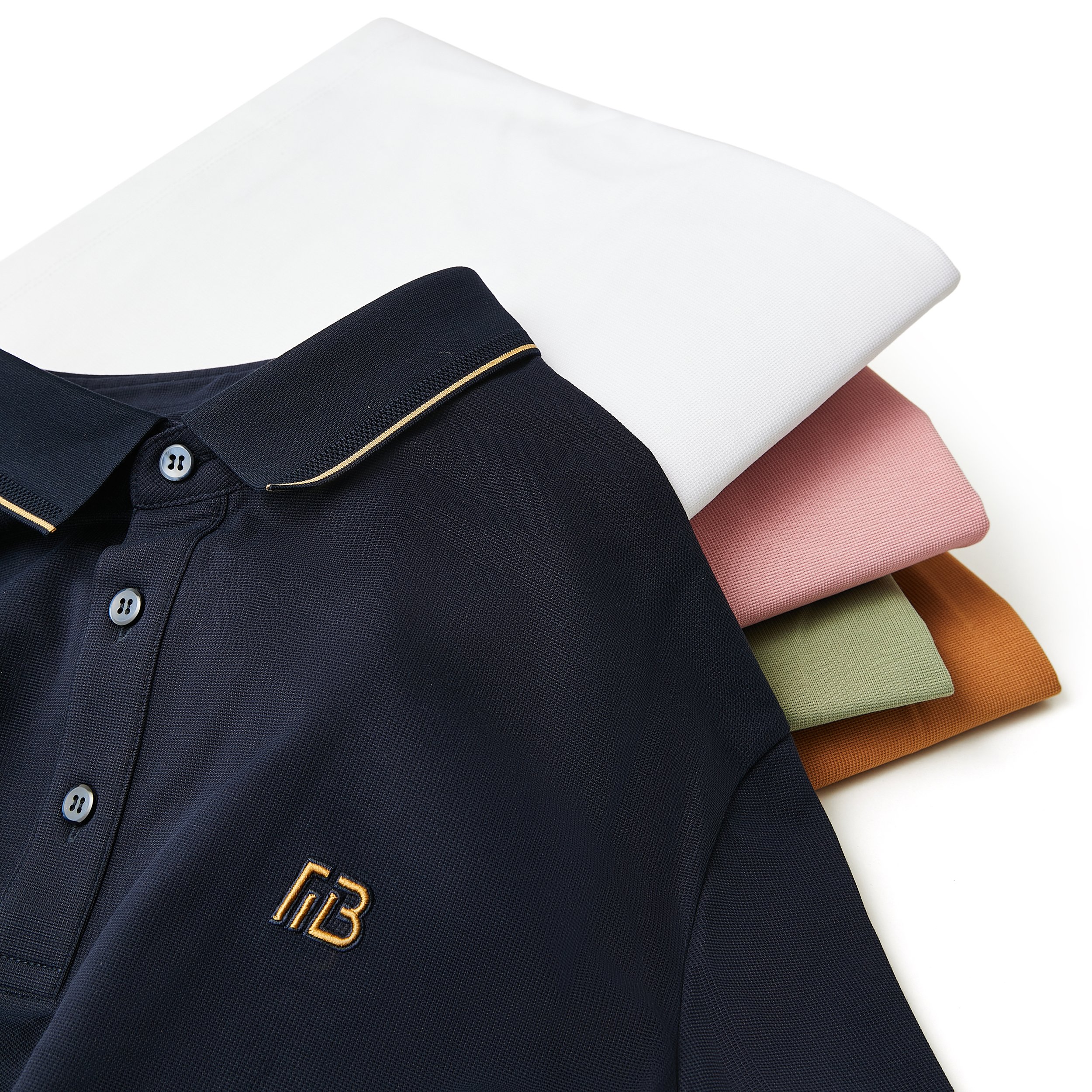 Daily Life/Official/Casual/Sport Customized Skin-friendly Men's Embroidered Short Sleeve Polo T-shirt 100% Organic Cotton