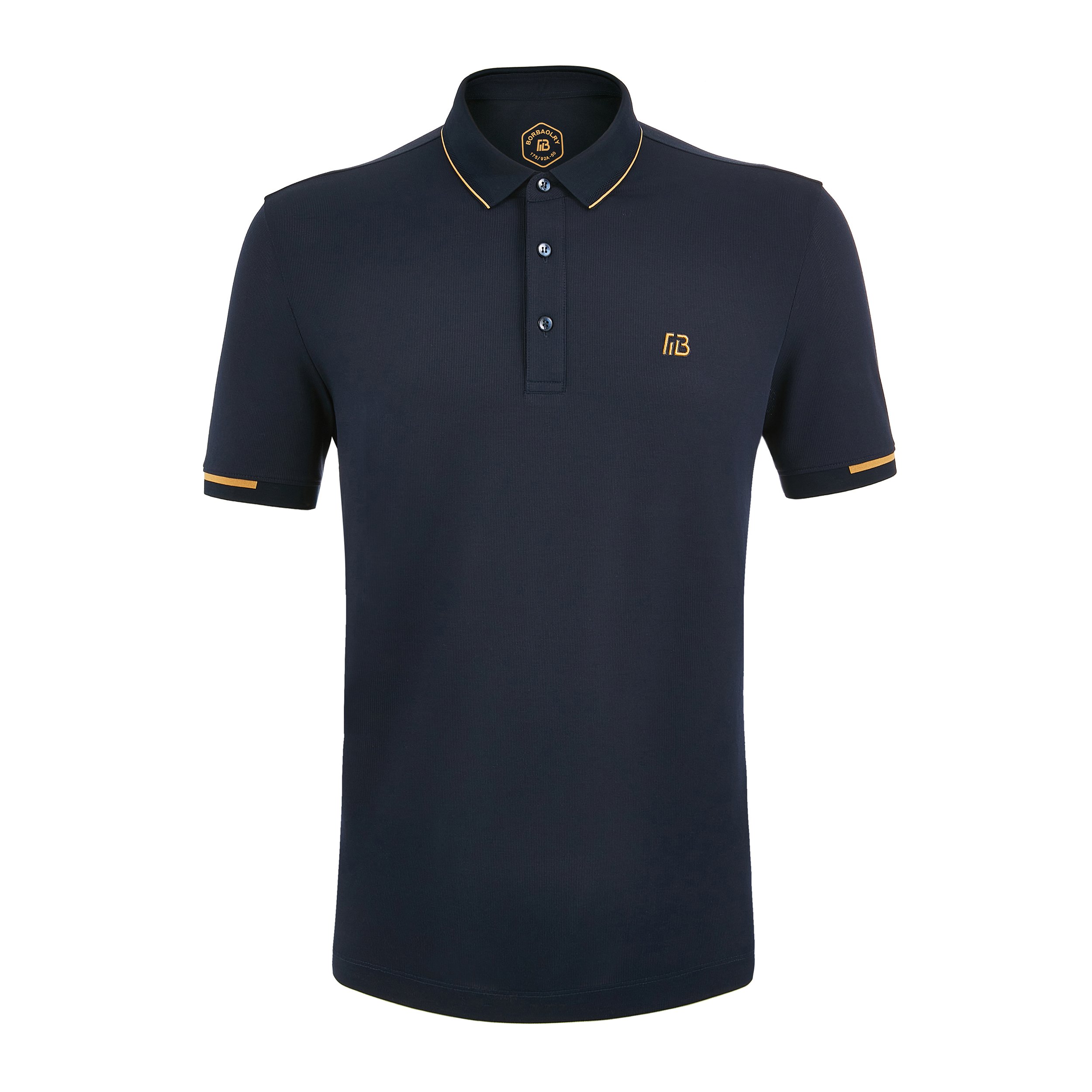 Daily Life/Official/Casual/Sport Customized Skin-friendly Men's Embroidered Short Sleeve Polo T-shirt 100% Organic Cotton