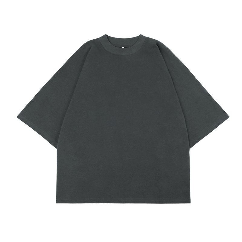 New Fashion Loose 100% Cotton Boxy Fit T Shirt Custom Brand Logo Mens Oversize Tshirt 300gsm Drop Shoulder Design Men's T Shirts