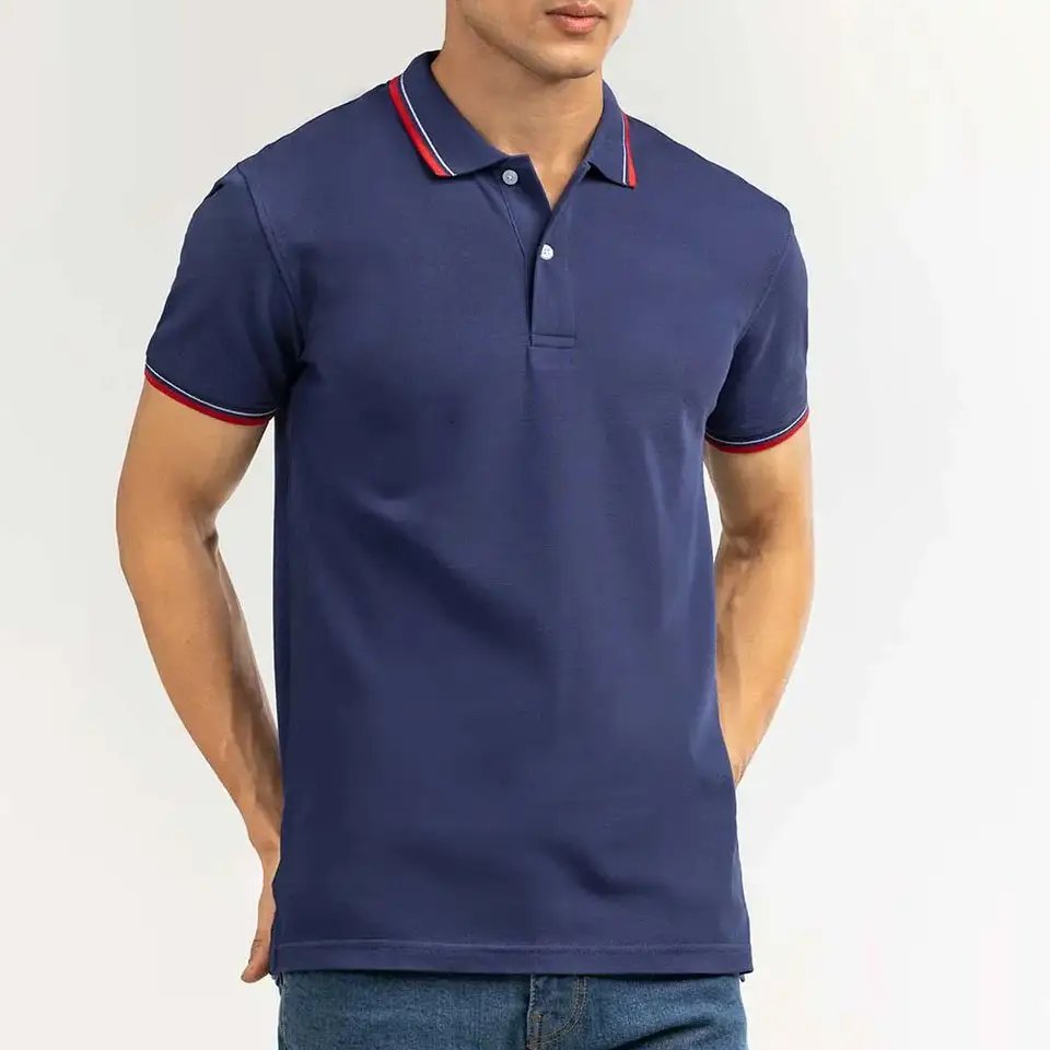 HOT SALES New Arrival Slim Fit 100% Cotton Polo T-Shirt Custom Logo Office Uniform Design Polo Shirt Luxury style Polo Shirt