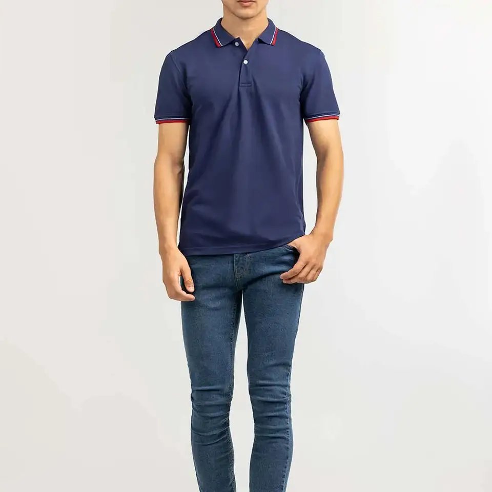 HOT SALES New Arrival Slim Fit 100% Cotton Polo T-Shirt Custom Logo Office Uniform Design Polo Shirt Luxury style Polo Shirt