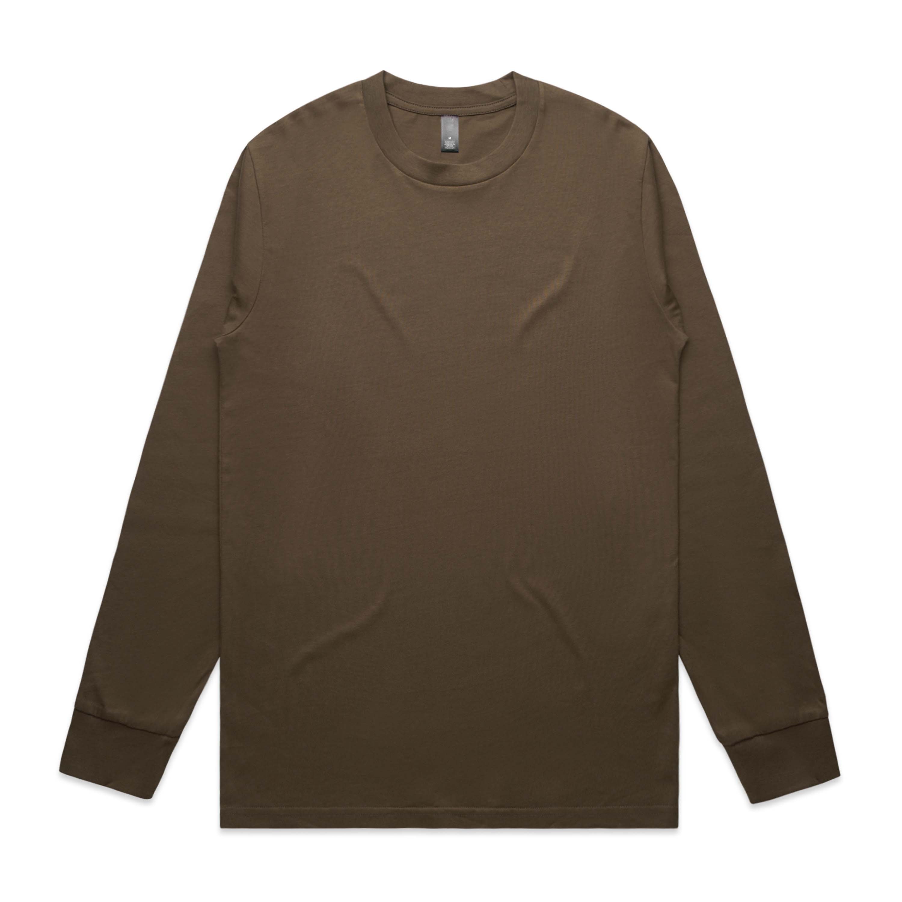 Solid Multi-Color Heavy Cotton Men's O-neck Long Sleeved Men's T-Shirts New Autumn Long Sleeve T-Shirt Men 100% Cotton