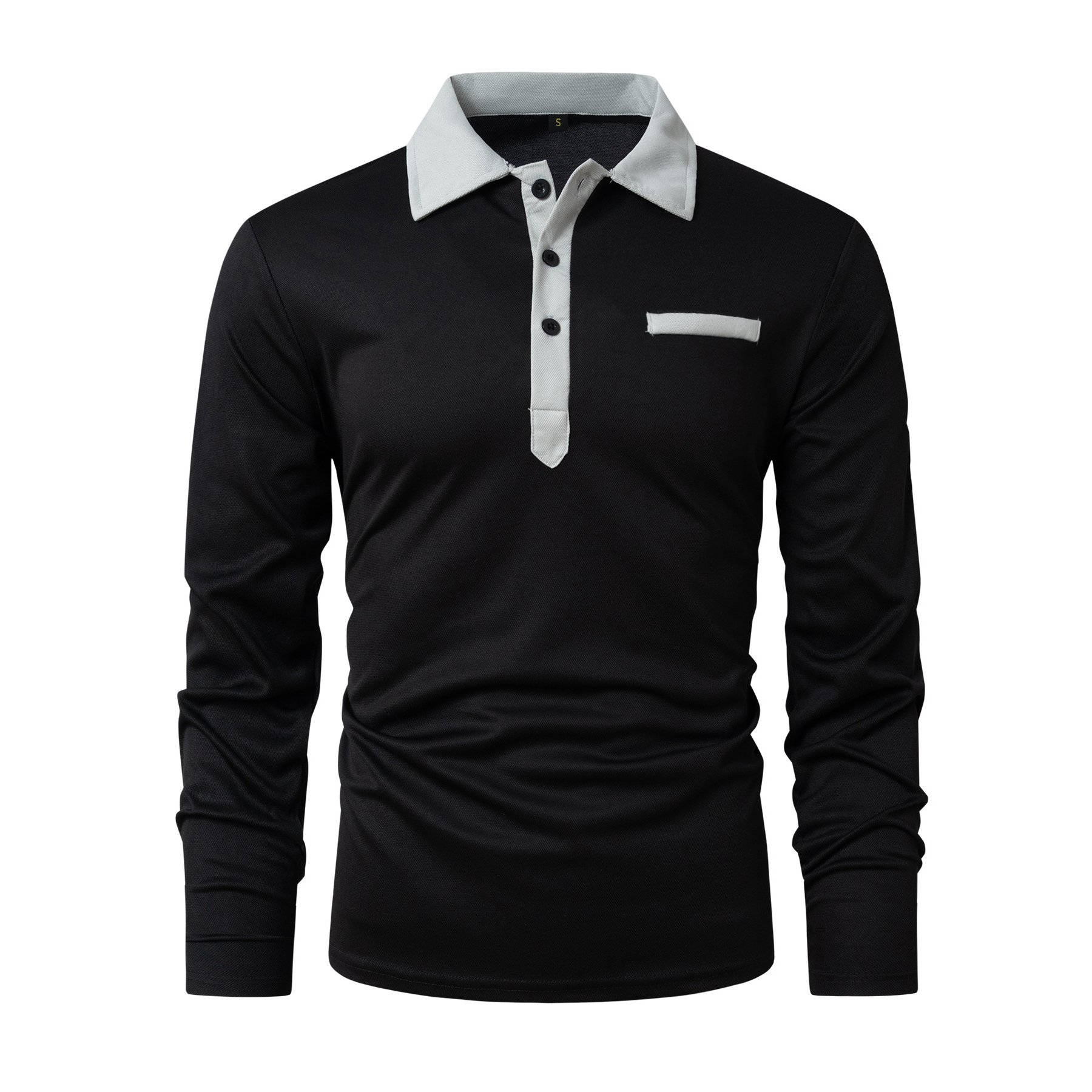 Autumn long sleeve t shirts polo shirt logo company business shirts cotton custom work clothes men's polo t-shirts