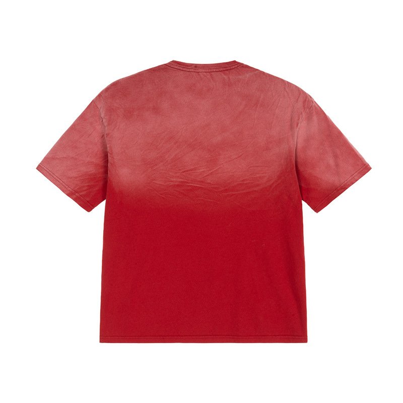 Factory price cheaper 100% cotton 230g oversize sunfade cropped wash distressed tee streetwear casual custom t shirt for Men