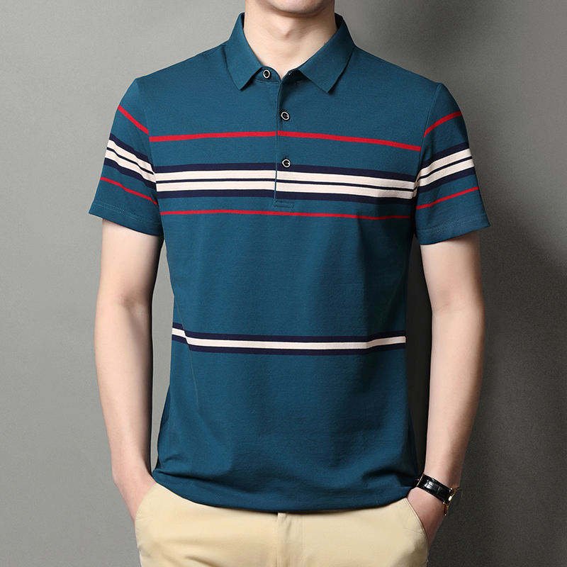 2023 Latest New Summer Design short sleeved polo shirt men's T-shirt casual loose T-shirt