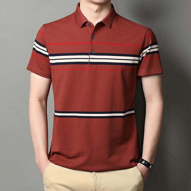 2023 Latest New Summer Design short sleeved polo shirt men's T-shirt casual loose T-shirt