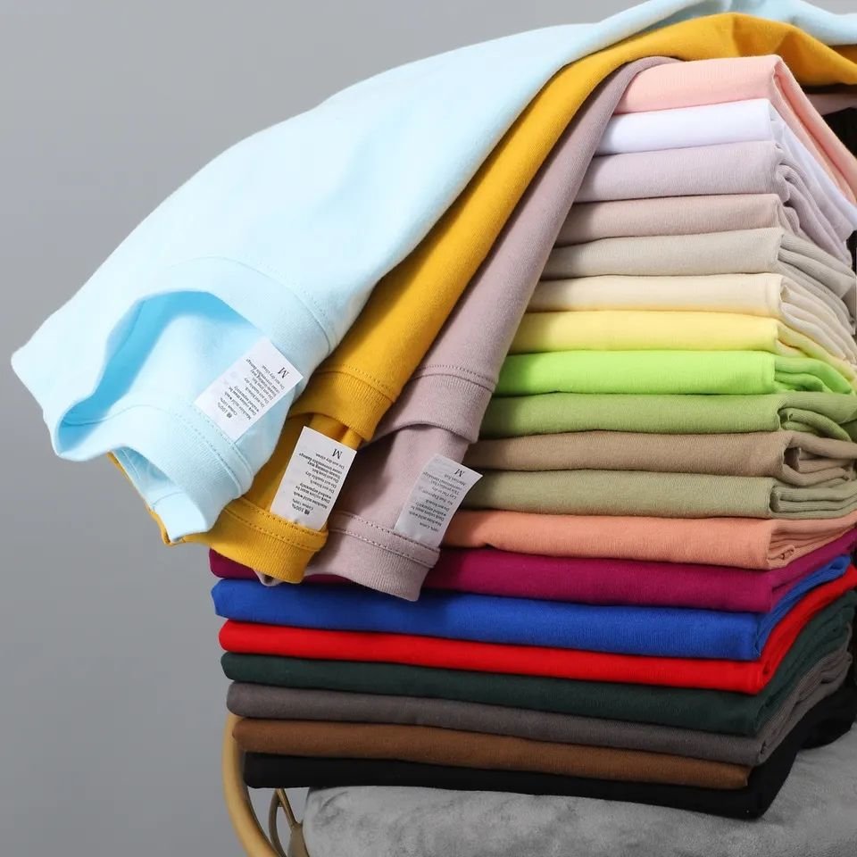 High Quality Cotton Custom T Shirt For Men Blank Heavy Weight Oversized Tshirt Printing Men's T-Shirts