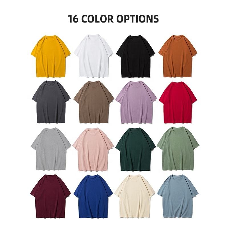 High Quality Cotton Custom T Shirt For Men Blank Heavy Weight Oversized Tshirt Printing Men's T-Shirts