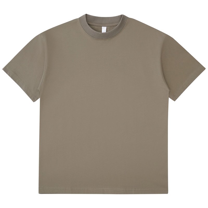 Wholesale heavyweight 100%cotton 240GSM men's and women's universal oversized blank T-shirt custom logo print men's T-shirt