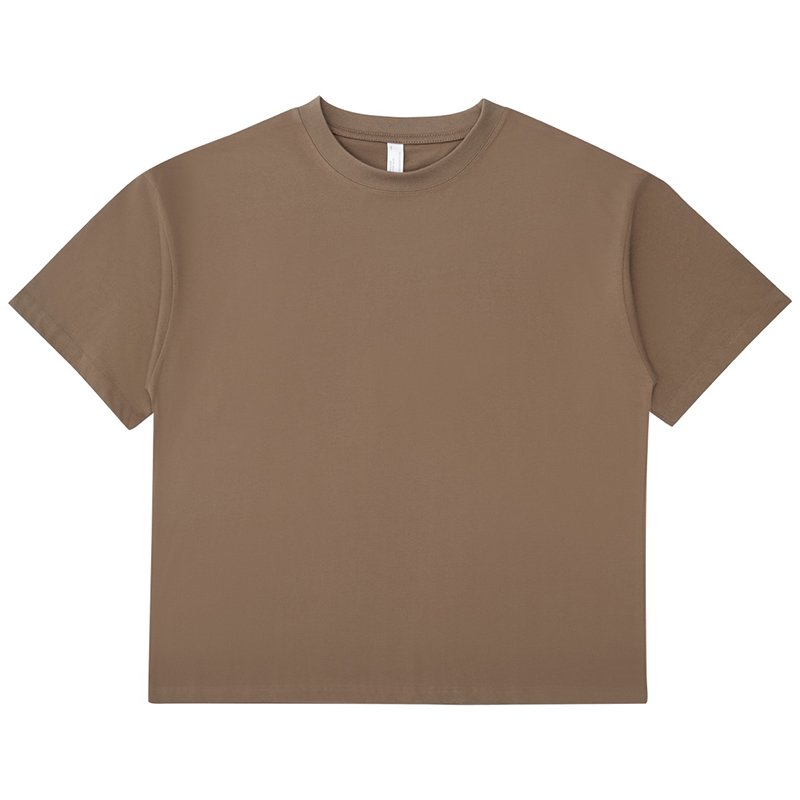 Wholesale heavyweight 100%cotton 240GSM men's and women's universal oversized blank T-shirt custom logo print men's T-shirt