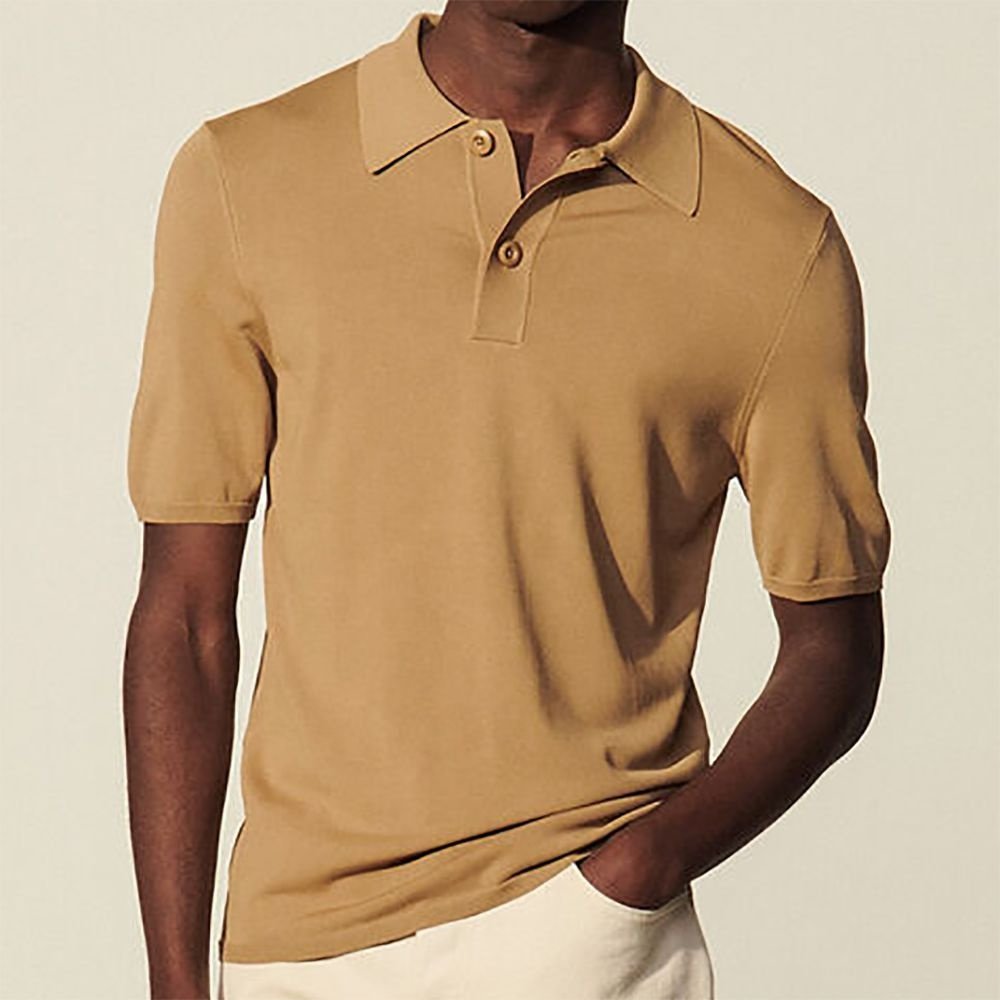 Men Polo Tshirts 100 Cotton Plain Dyed Short Sleeve Renesa01 Solid Pattern Casual Knitted Fabric Silk Screen Printing