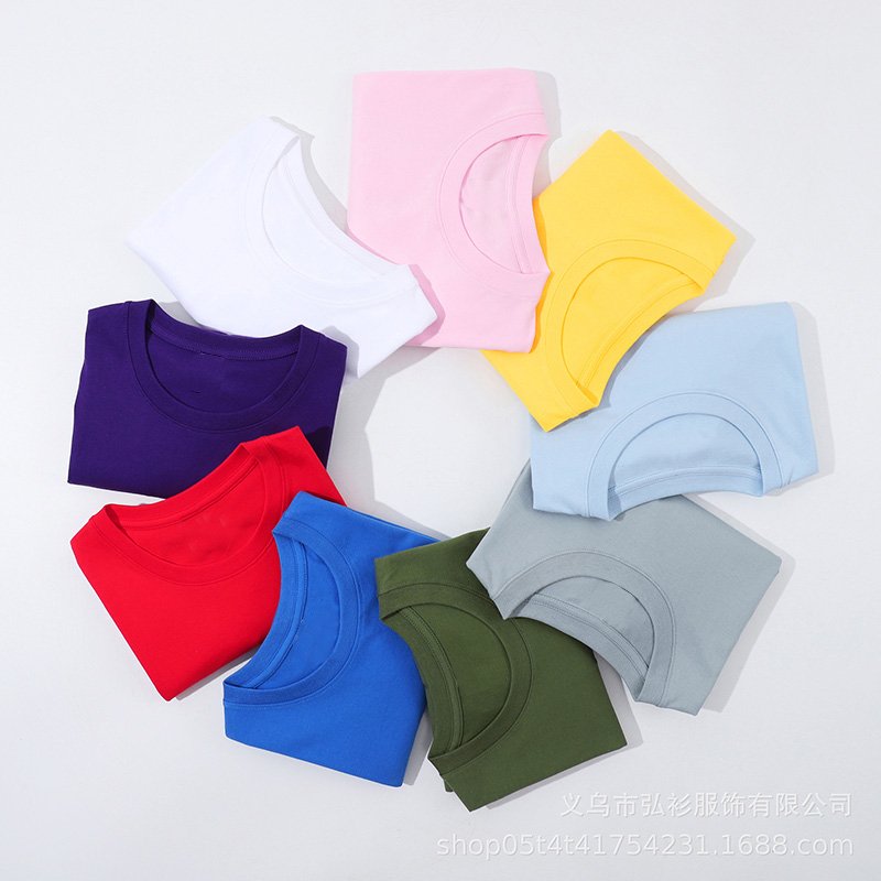 High Quality Custom Logo 100% Cotton Spandex Unisex Graphic Heavyweight round neck Men's t shirts