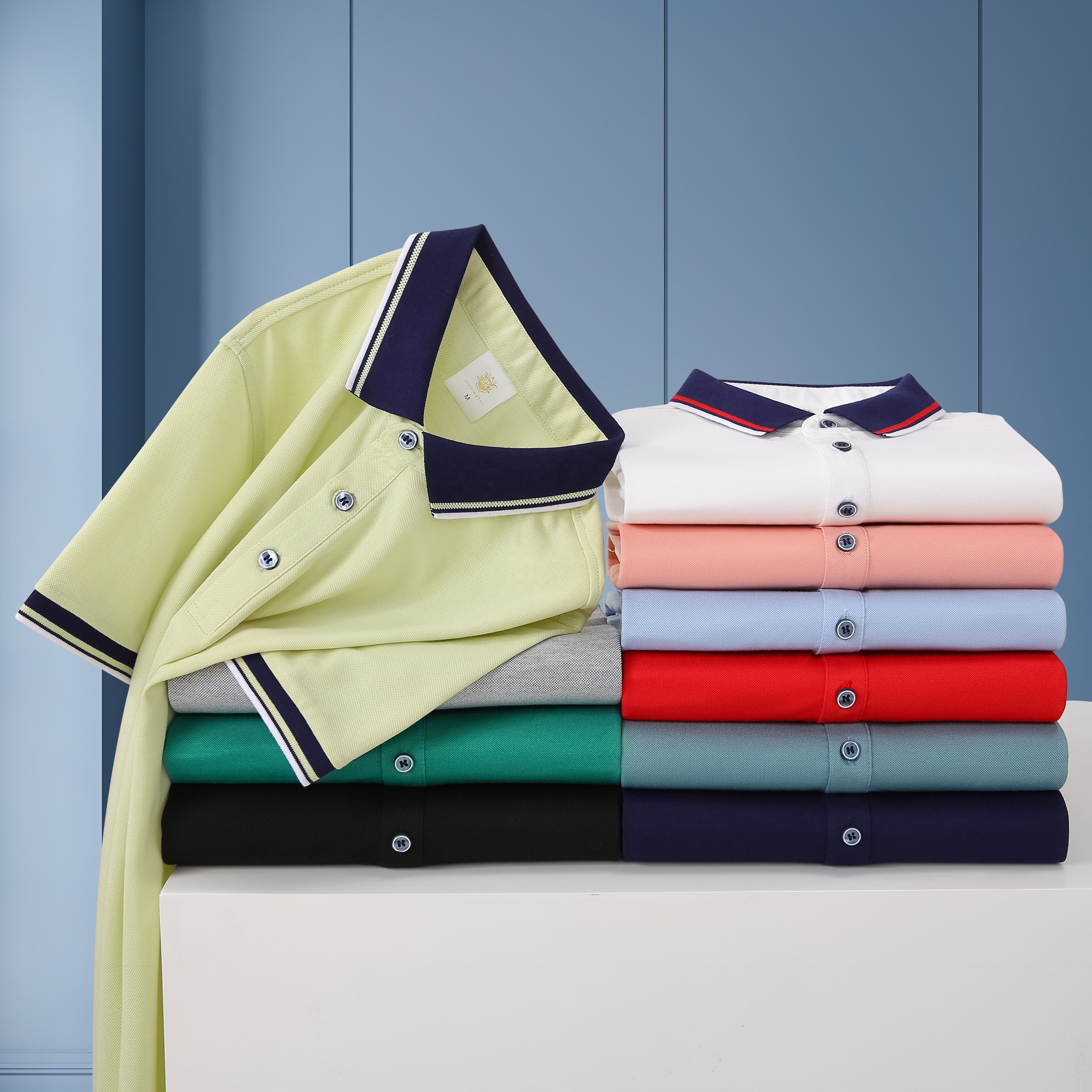 Custom Men's Polo Shirts Solid Color Short Sleeve Summer Polo T-shirt Golf Polo Shirt Vintage Cotton Knitted Oem Logo Plus Size