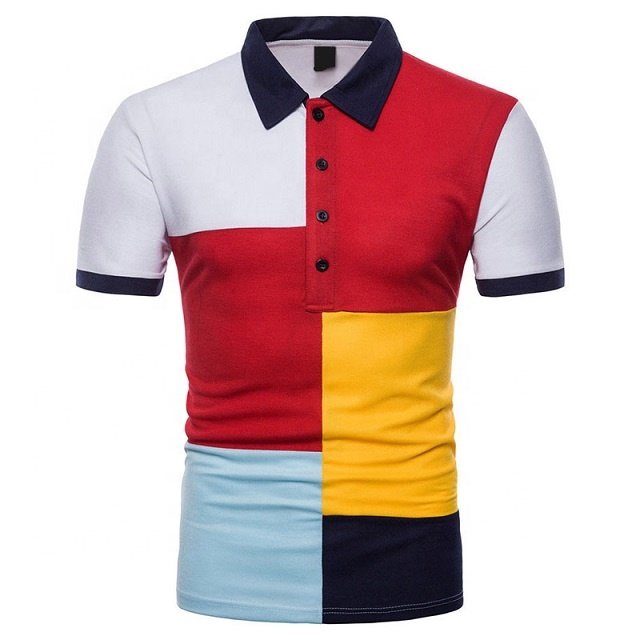 Custom OEM Plus Size Men's T-Shirts 100% Cotton Short Sleeves Street style Golf T Shirts Custom Logo Embroidery Polo T-Shirt