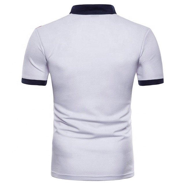 Custom OEM Plus Size Men's T-Shirts 100% Cotton Short Sleeves Street style Golf T Shirts Custom Logo Embroidery Polo T-Shirt