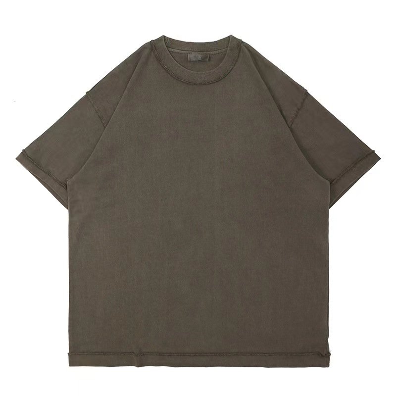 Customizable Men's Cotton T-Shirts Full Printed 3D Puff Design Plus Size Short Sleeve Oversized O-Neck Loose Fit Casual Style
