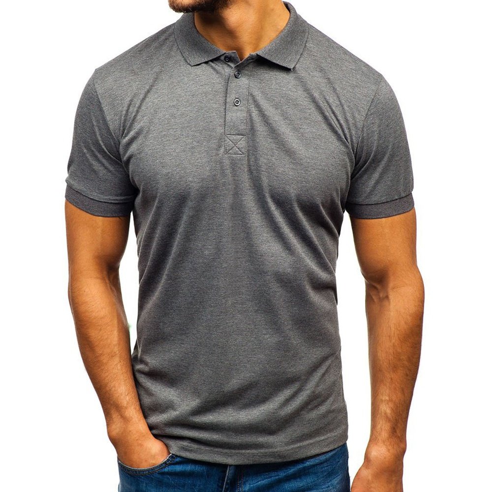 polyester cotton tshirts plain mens polo tshirts with logo custom logo printed men's polo shirt Green Men's Golf Polo Shirt