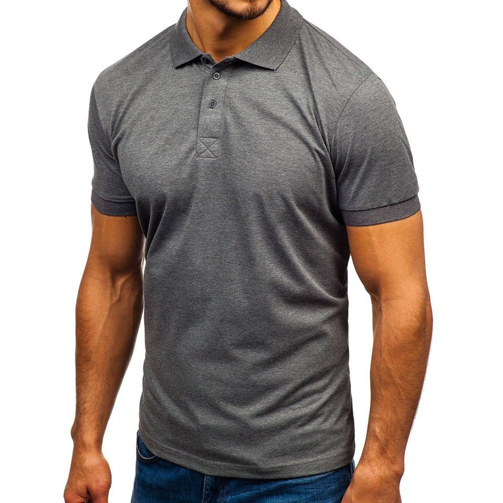 polyester cotton tshirts plain mens polo tshirts with logo custom logo printed men's polo shirt Green Men's Golf Polo Shirt