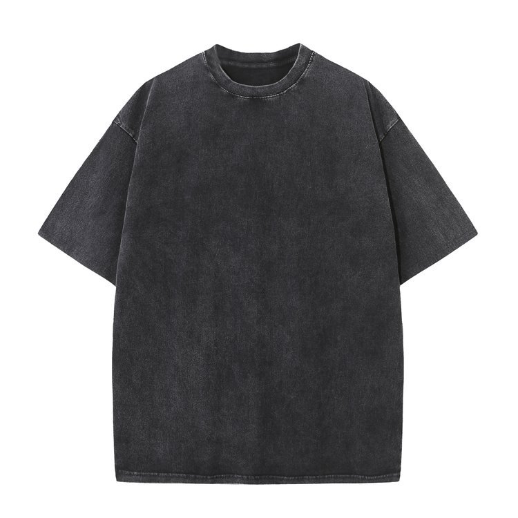 Wholesale Custom 100% Cotton Men's T-shirts Oversized Vintage blank Streetwear Tee Loose Casual Acid Wash Faded T Shirts