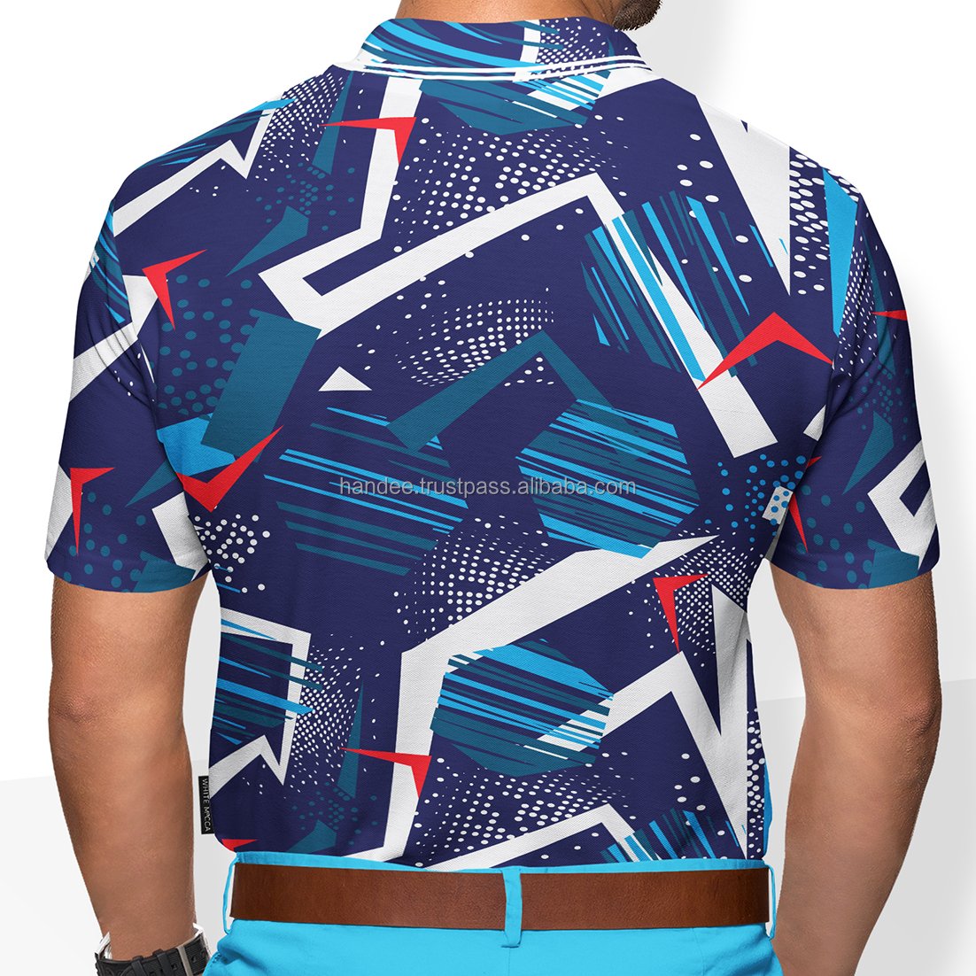 Custom Men's Golf Polo T-Shirt Plus Size Casual Printed Logo Embroidered Made Polyester Spandex Cotton Apparel Manufacturer