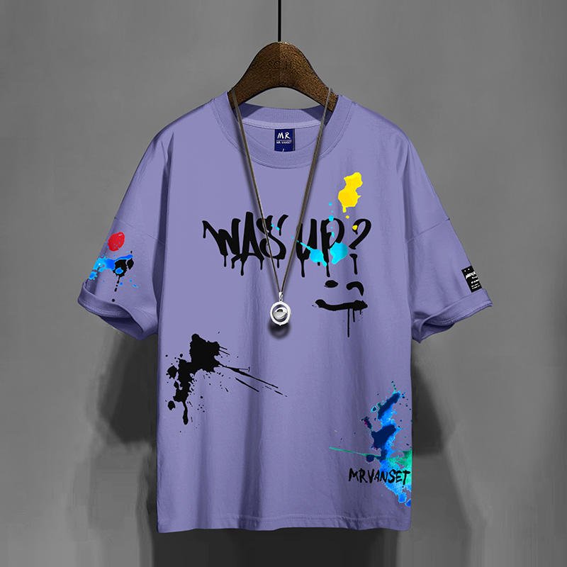 Men's T Shirt for Men Clothing Oversized Tees Shirt for Boys Unisex Graphic 3D Printed Summer Casual Short Sleeve Tops Street we