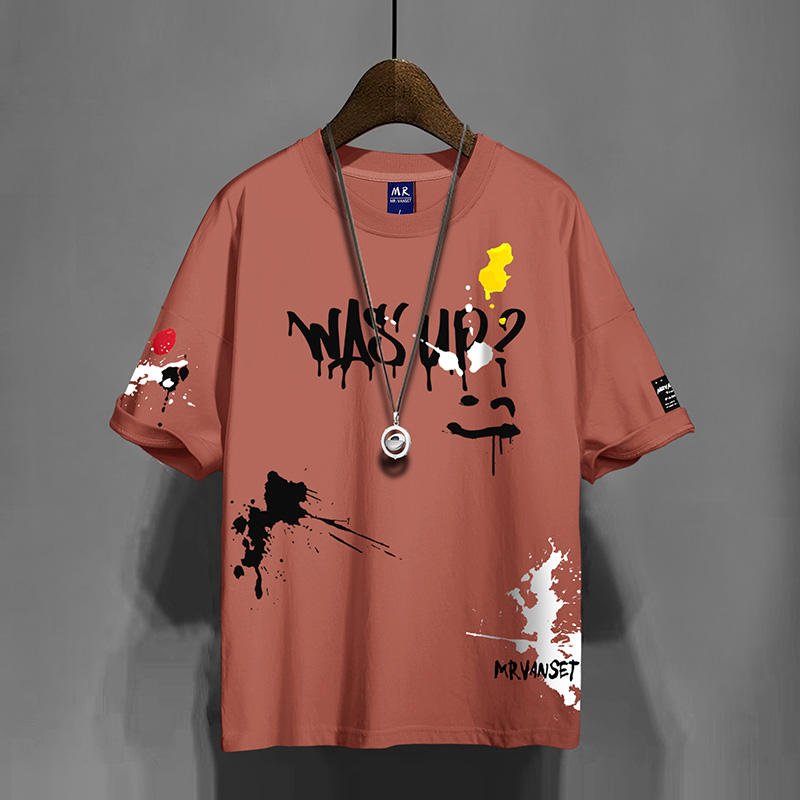 Men's T Shirt for Men Clothing Oversized Tees Shirt for Boys Unisex Graphic 3D Printed Summer Casual Short Sleeve Tops Street we