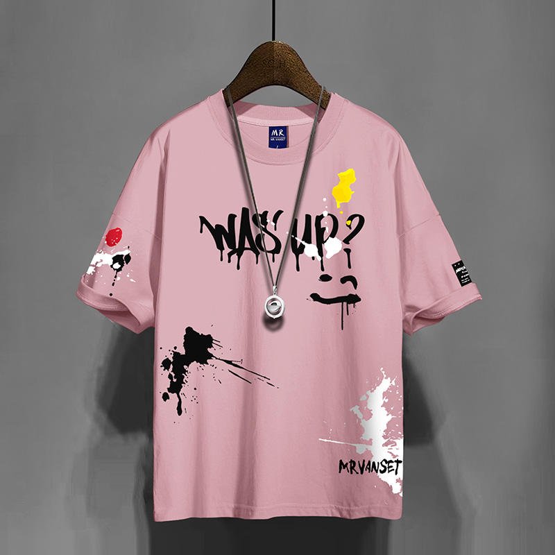 Men's T Shirt for Men Clothing Oversized Tees Shirt for Boys Unisex Graphic 3D Printed Summer Casual Short Sleeve Tops Street we