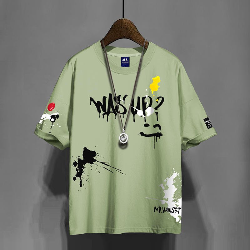 Men's T Shirt for Men Clothing Oversized Tees Shirt for Boys Unisex Graphic 3D Printed Summer Casual Short Sleeve Tops Street we