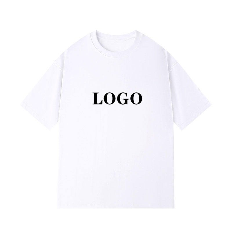 High quality 100%cotton oversized men's t-shirt custom logo puff print crew neck t shirt men plus size heavyweight t shirt