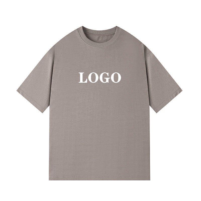 High quality 100%cotton oversized men's t-shirt custom logo puff print crew neck t shirt men plus size heavyweight t shirt